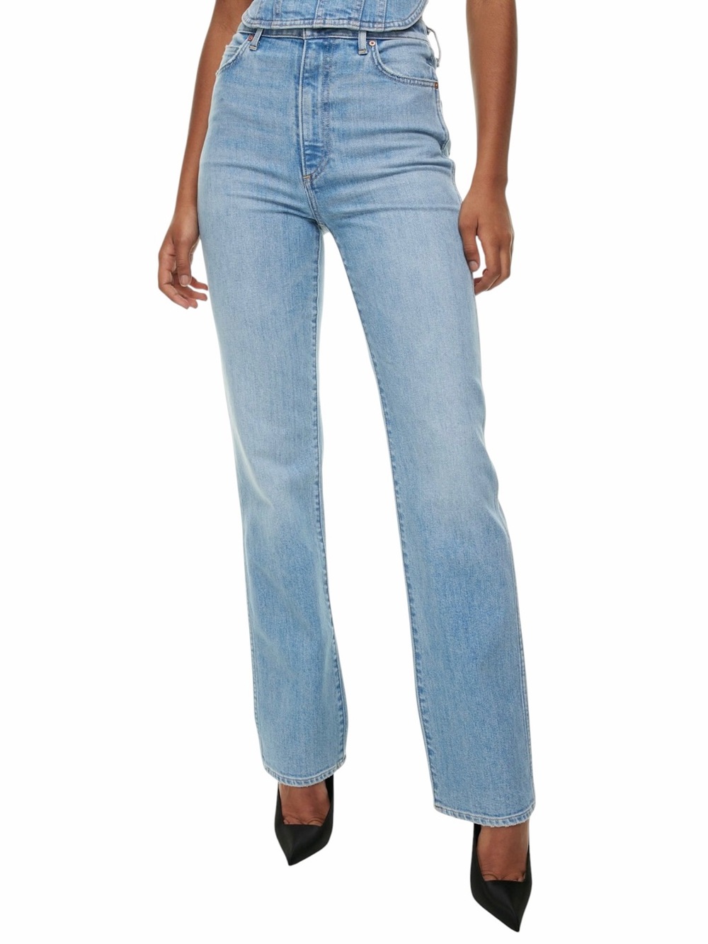 Aritzia Light Blue Straight Leg Jeans